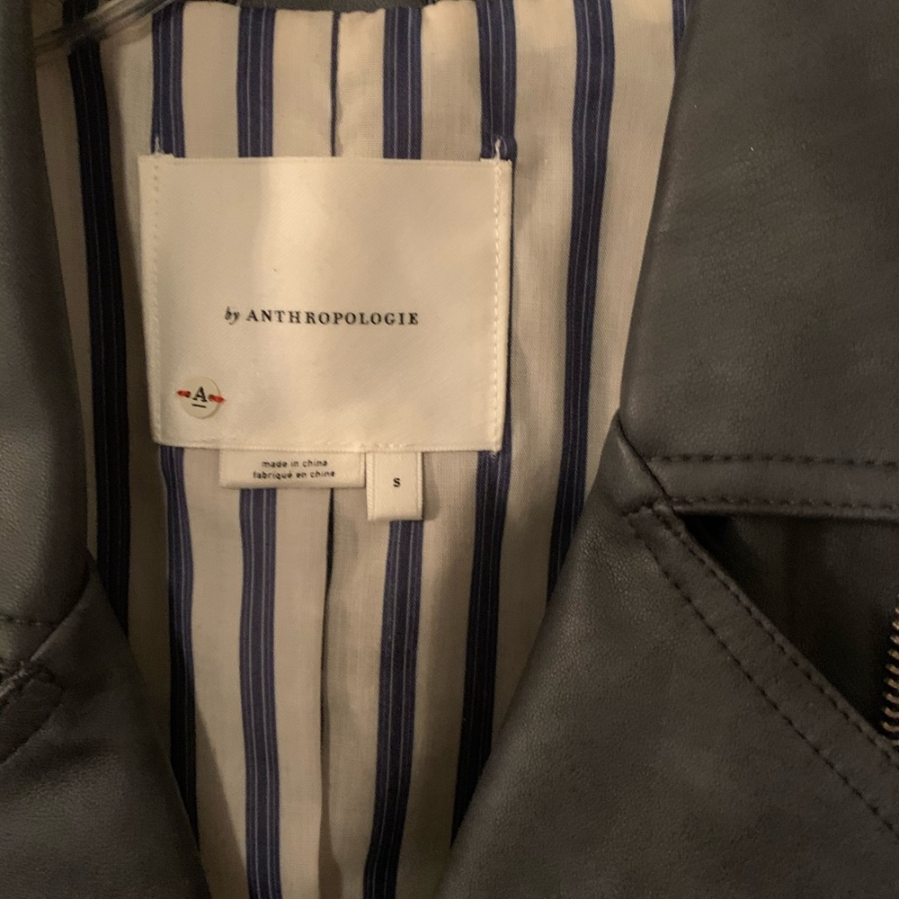 Blue Leather Jacket - image 2